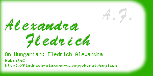 alexandra fledrich business card